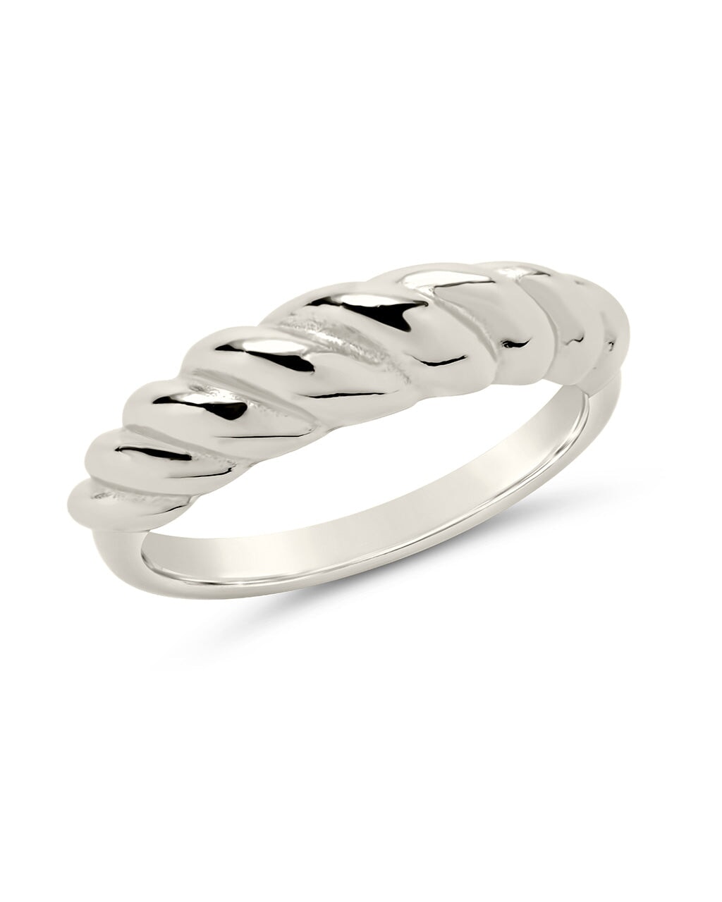 Sterling Silver Graham Twist Band Ring – Sterling Forever