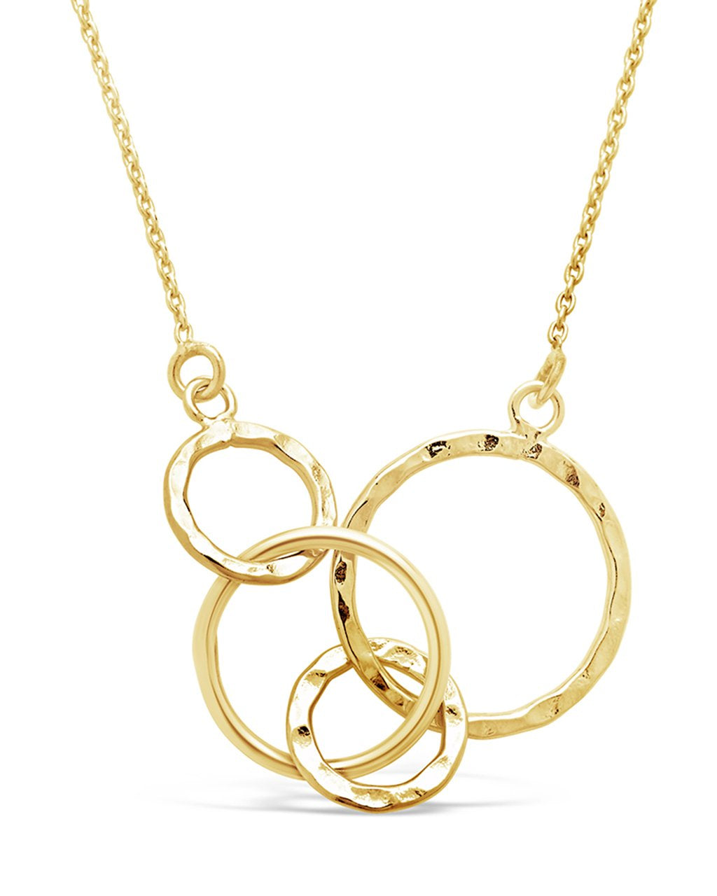 Sterling Forever Multi Charm Chain Necklace - Gold