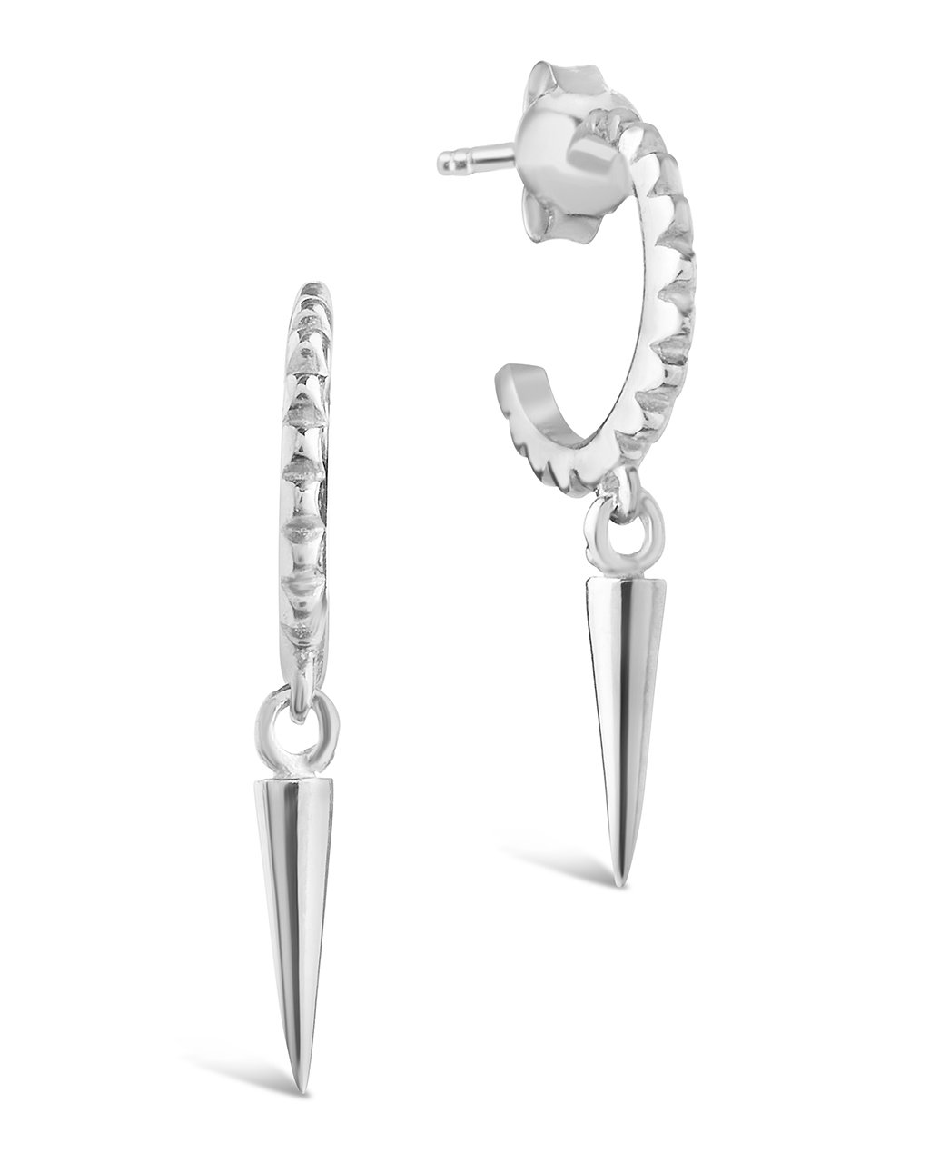Sterling Silver Bee & Daisy Stud Hoop Earrings – Sterling Forever
