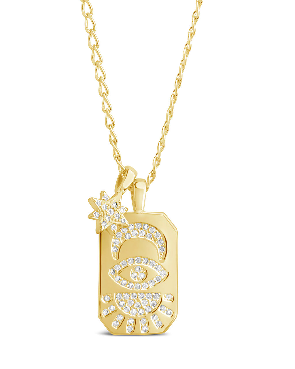 Sterling forever gold medallion on sale necklace