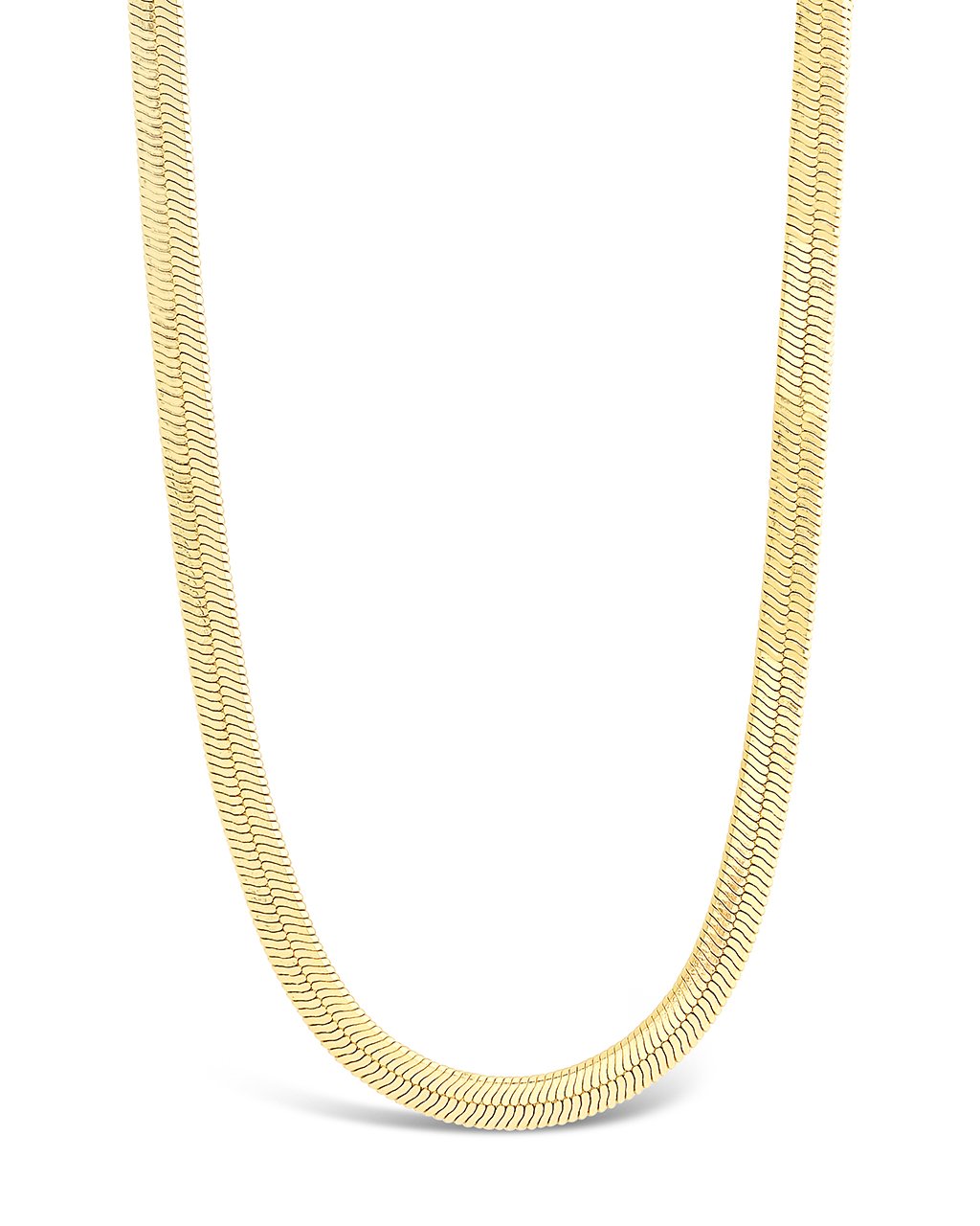 Sterling Forever Herringbone Chain Necklace Silver : One Size