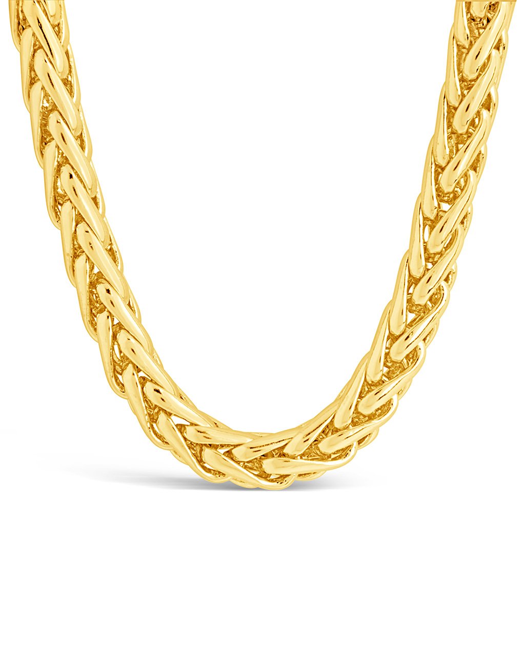 Mixed Up Half & Half Chain Necklace Sterling Silver & 14K Yellow Gold / 36