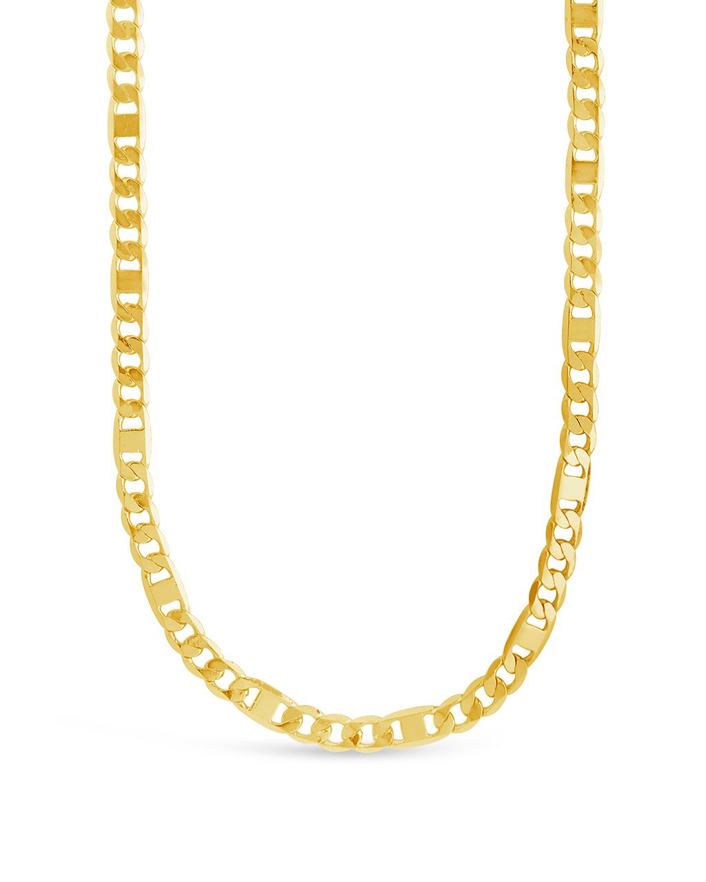 Sterling Forever Multi Charm Chain Necklace - Gold