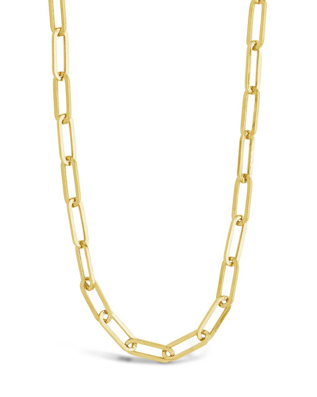 14K Yellow Gold Paperclip Chain Necklace