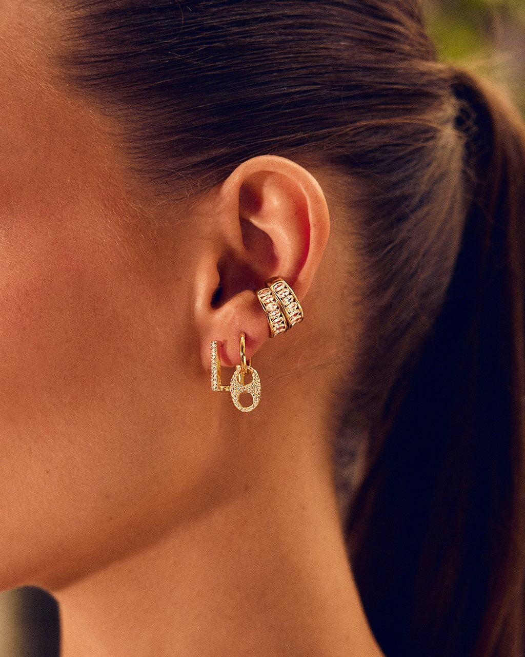 Trio Ear Cuff Set | Ear Stack Gold | Mel Mellis Jewellery UK