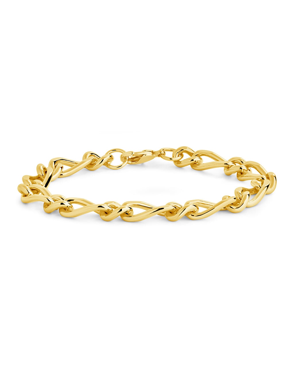 AMOUR Multi-Strand Chain Bracelet In Yellow Plated Sterling Silver