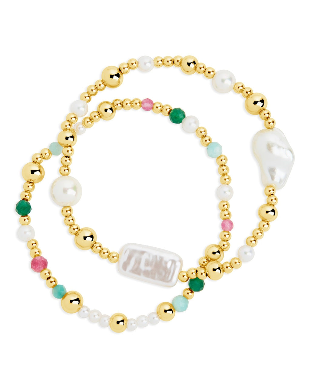 Nell Stretch Bracelet Set Bracelet Sterling Forever Gold 