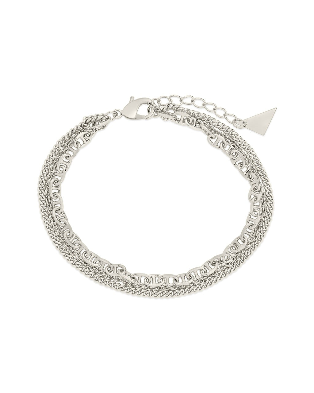 Nevaeh Layered Chain Link Bracelet – Sterling Forever