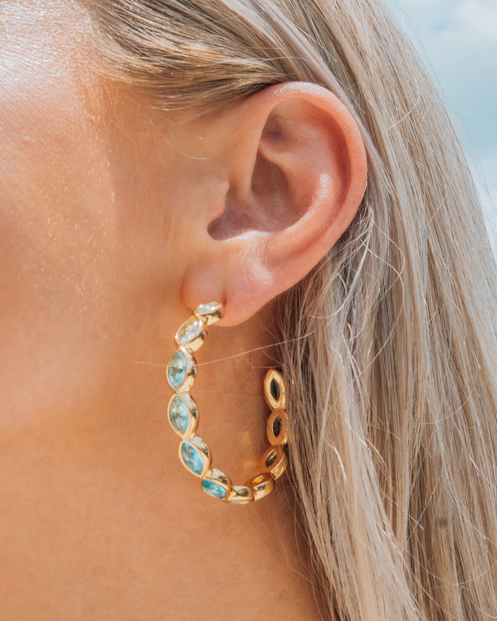 Isla opal store hoop earrings