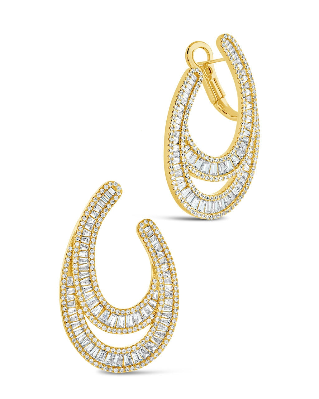 Gabriella Drop Studs Earring Sterling Forever Gold 