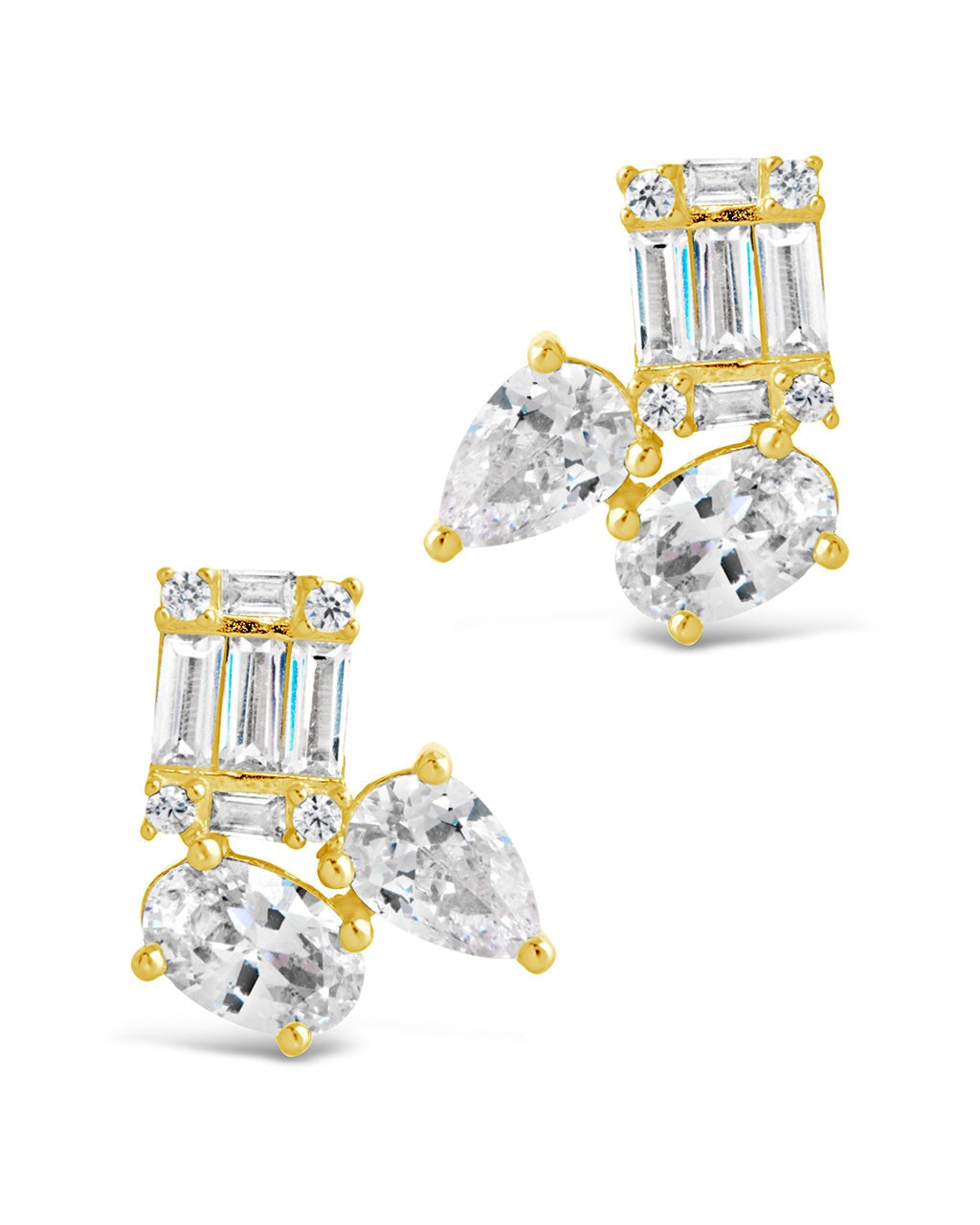 Aviana CZ Studs Earring Sterling Forever 