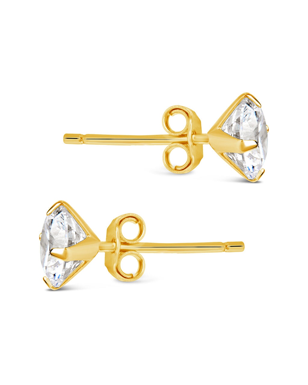 14k Yellow Gold 6 mm Replacement Earring Backs (1 Pair)