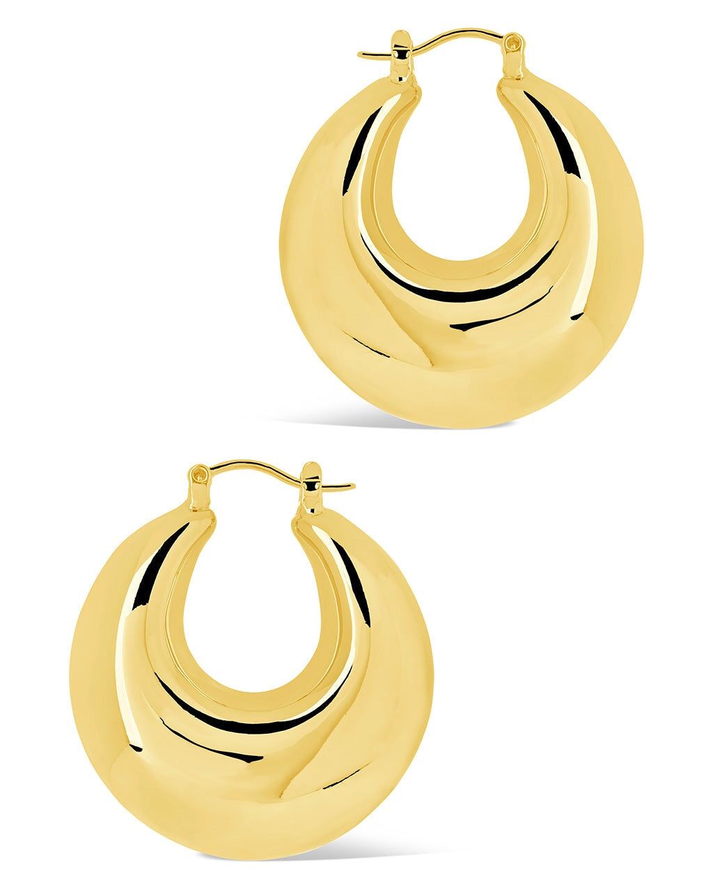 Sterling Forever Quinn Tube Hoop Earrings