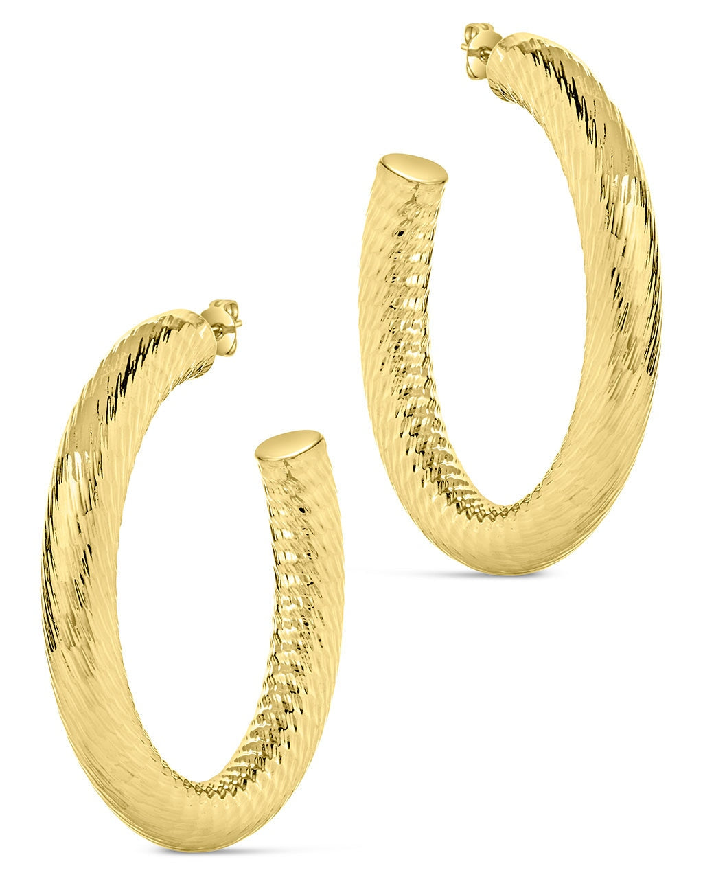 14k Barely There Hoops - Recycled 14k Gold Hoop Earrings