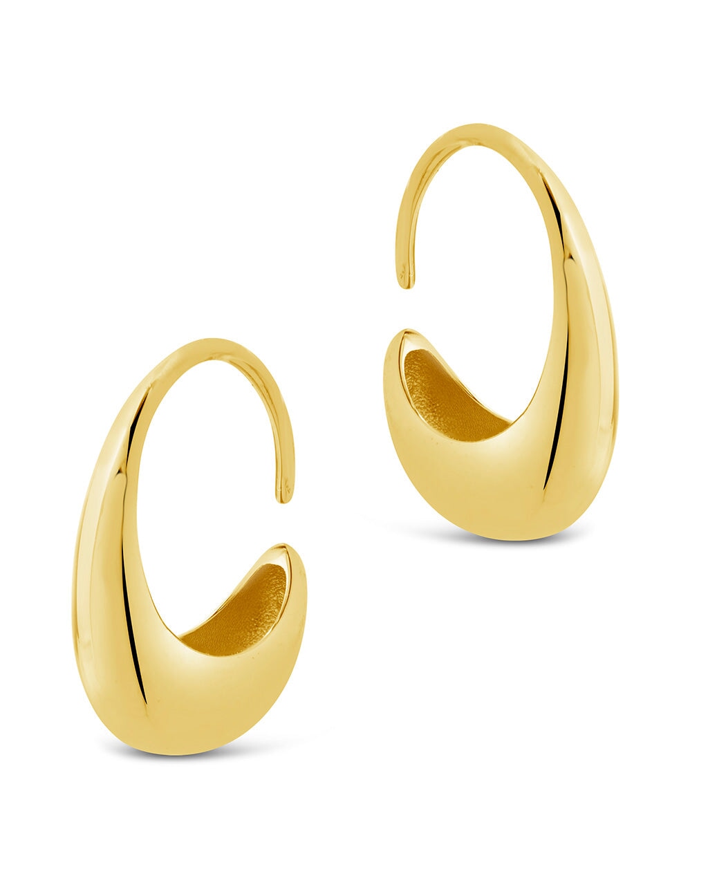 By Anthropologie Crystal Threader Hoop Earrings | The Summit at Fritz Farm