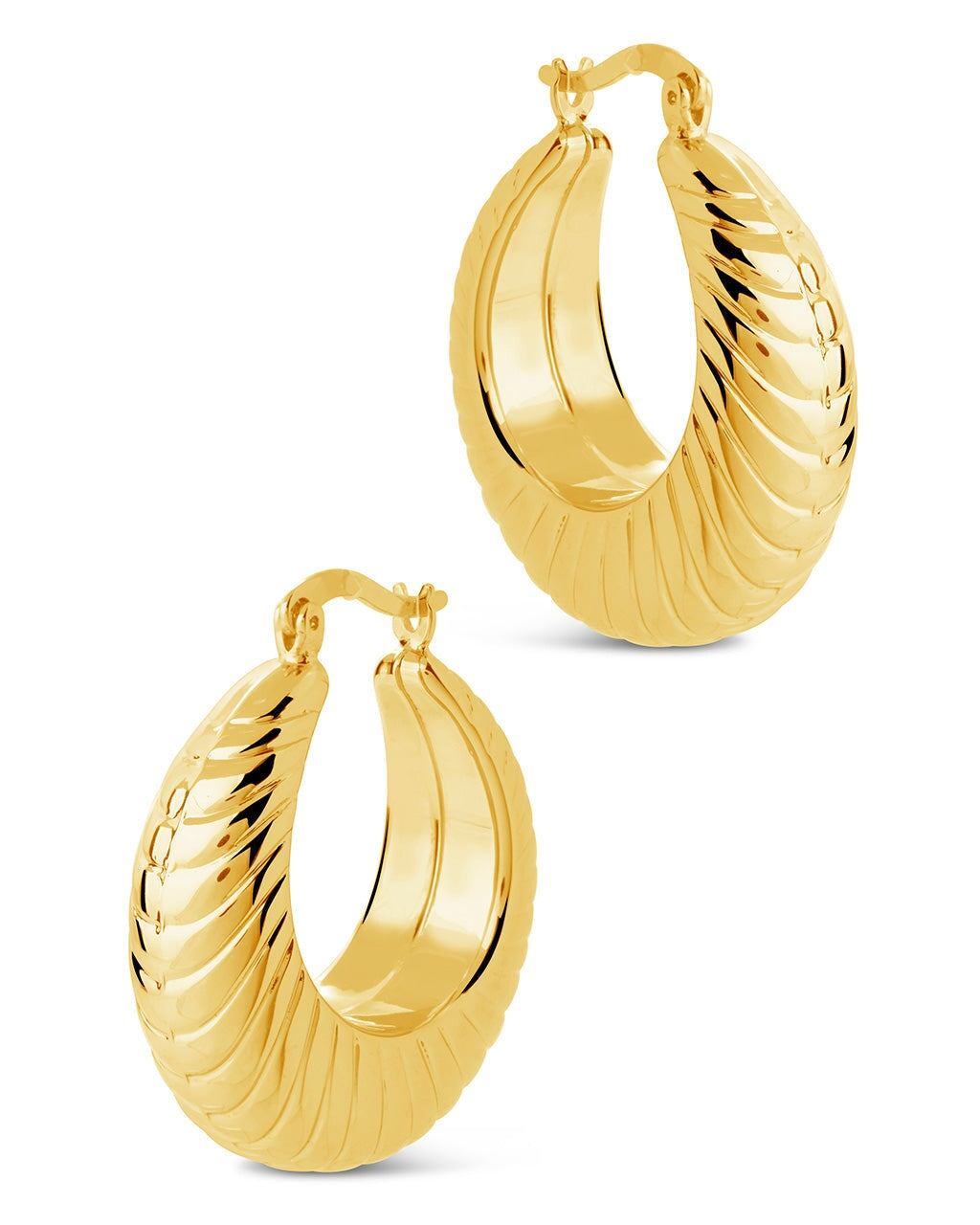 Maria Textured Bubble Hoop Earrings – Sterling Forever