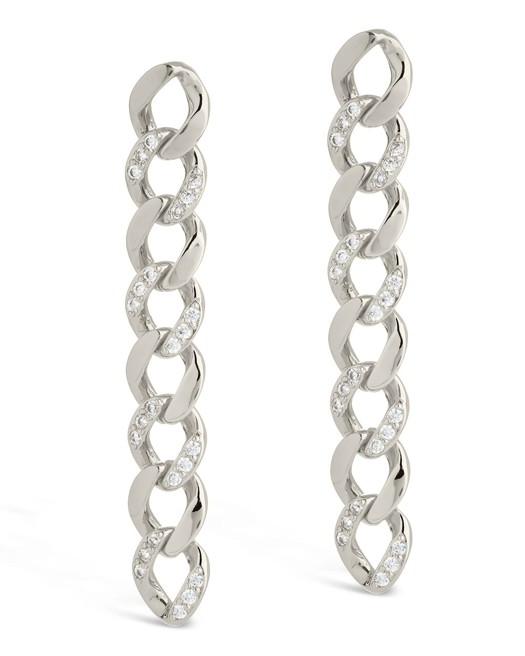 Sterling Silver and Sterling Chains Drop Earrings hotsell