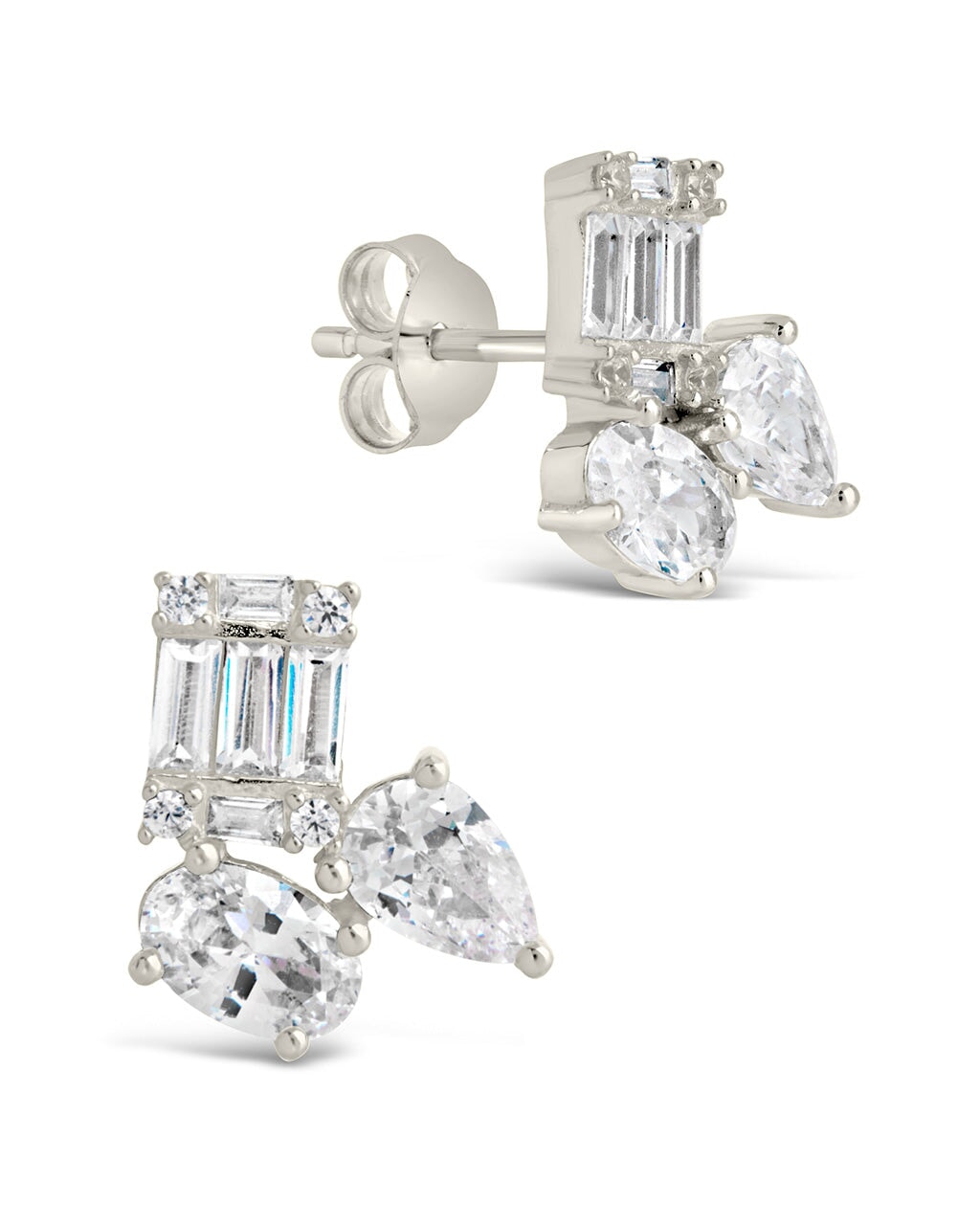 Aviana CZ Studs Earring Sterling Forever Silver 