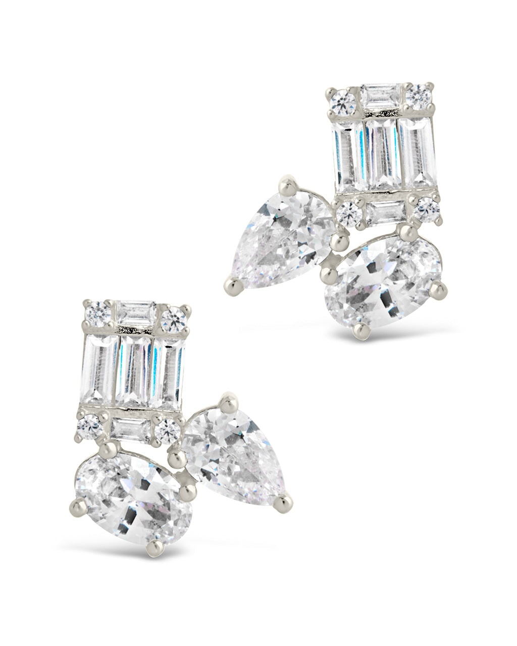 Aviana CZ Studs Earring Sterling Forever 