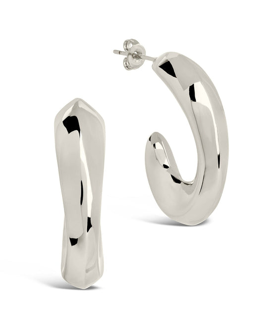 Sterling Forever Sterling Silver Hoop Earrings