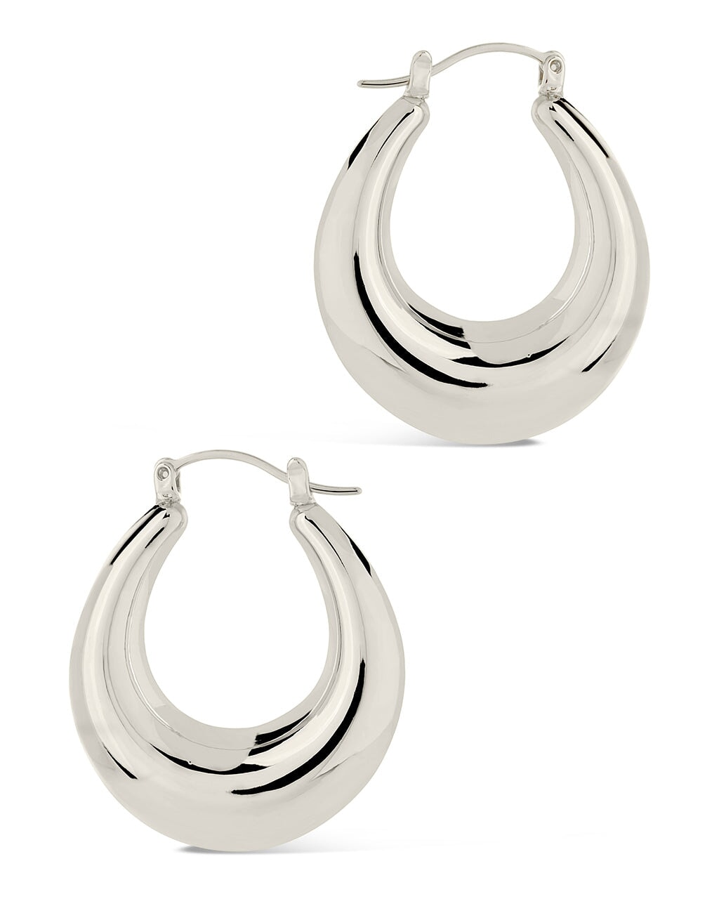 Sterling Forever Quinn Tube Hoop Earrings