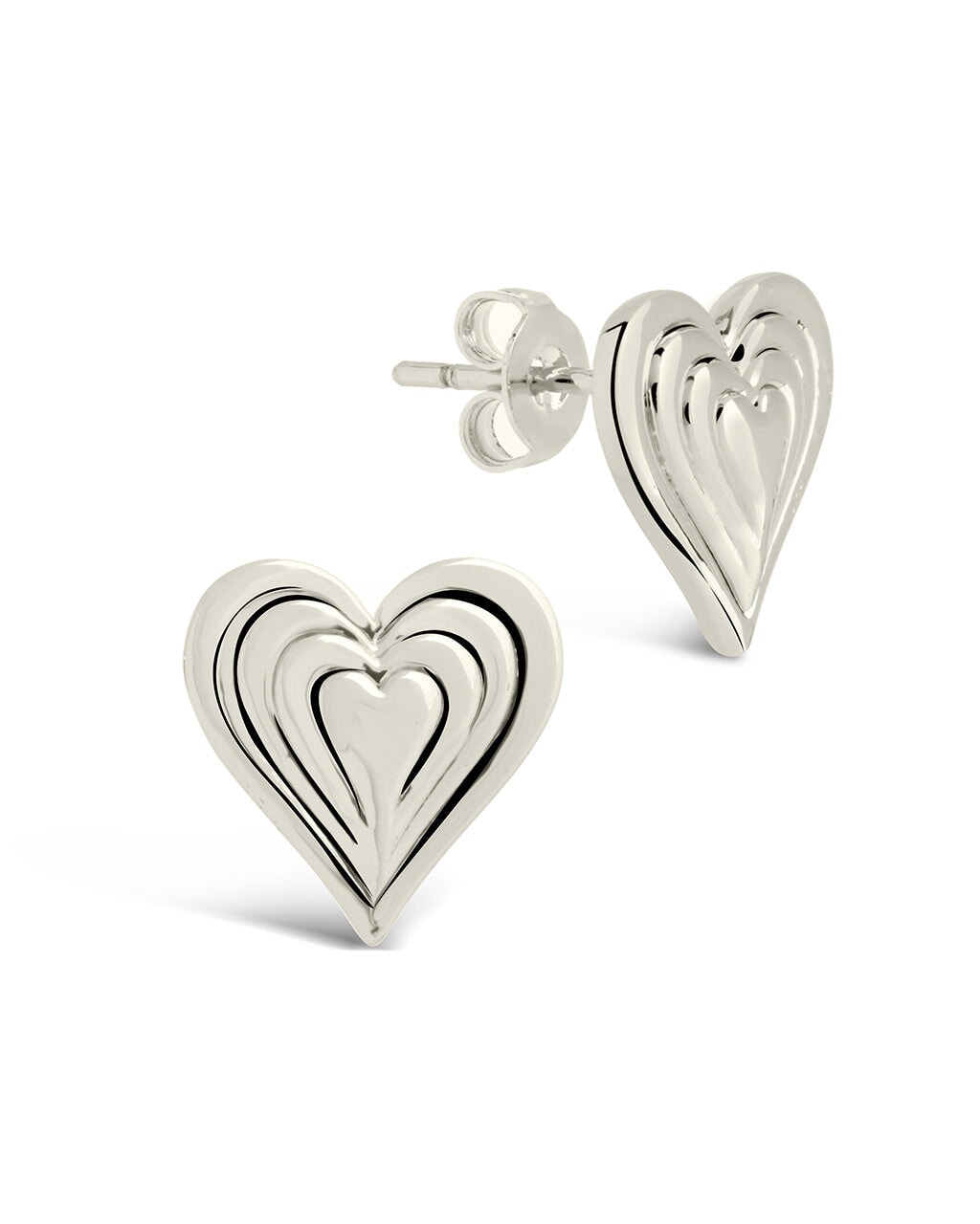 AEO Silver Heart Earrings