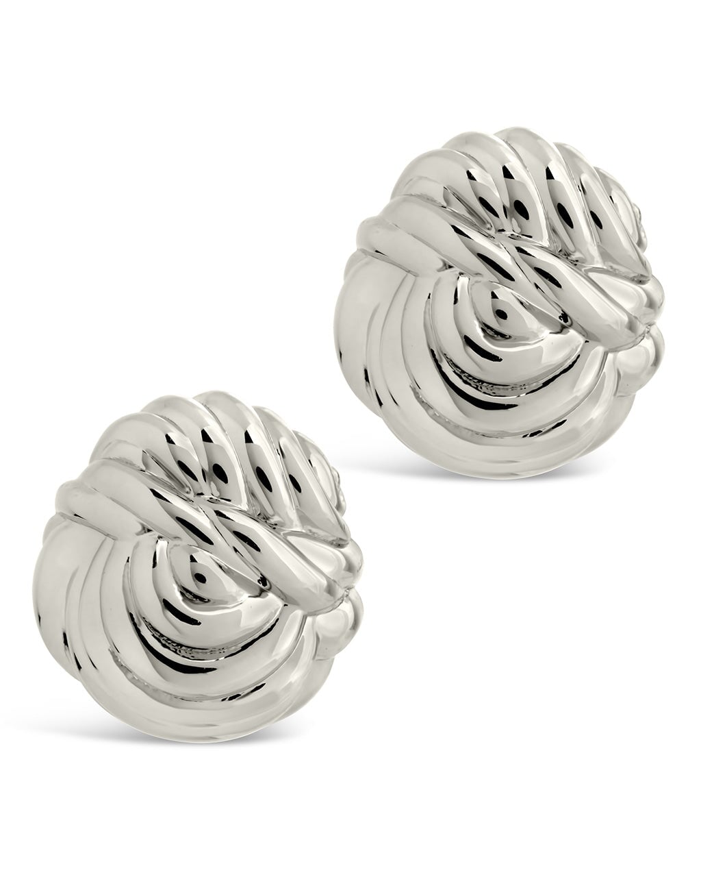 Brioche Twist Stud Earrings Earring Sterling Forever 