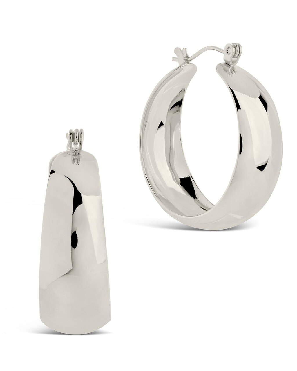 Sterling Forever Sterling Silver Hoop Earrings