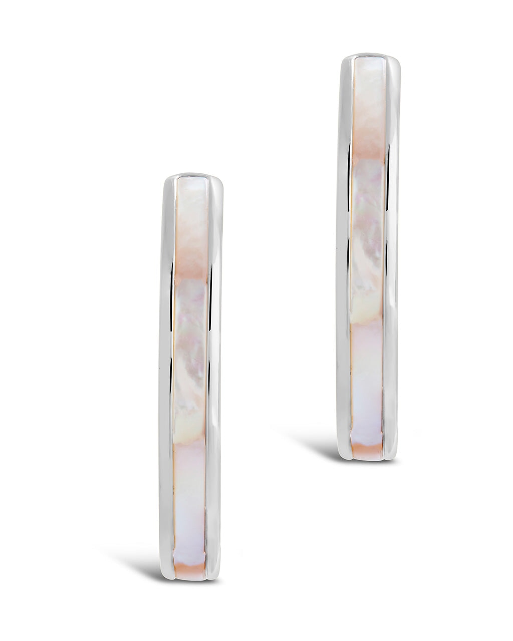 Mishel Mother of Pearl Hoop Earrings