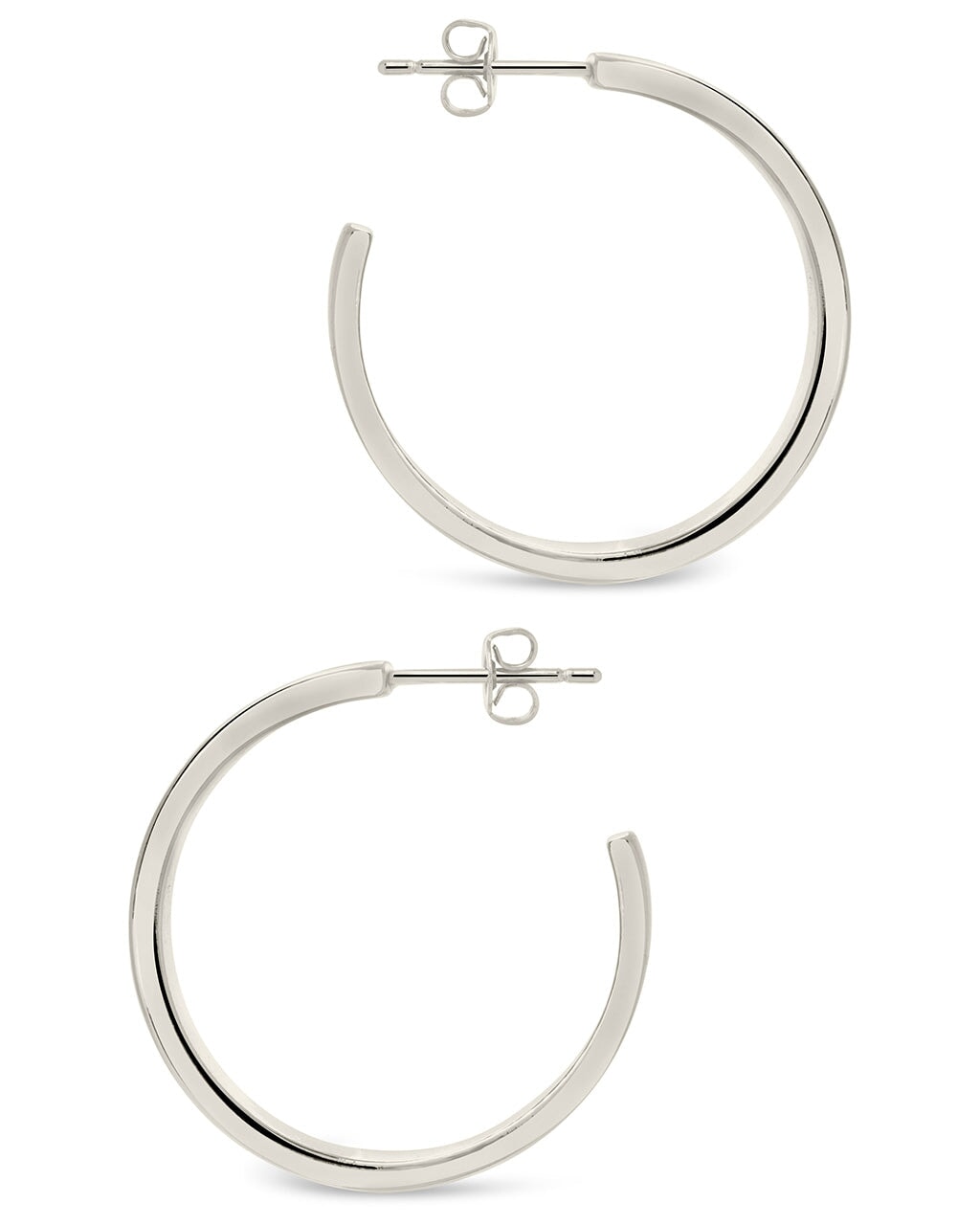 Mishel Mother of Pearl Hoop Earrings