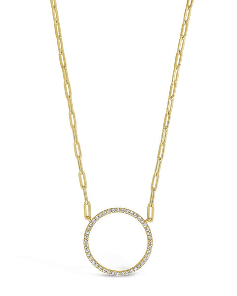 Cz circle deals necklace