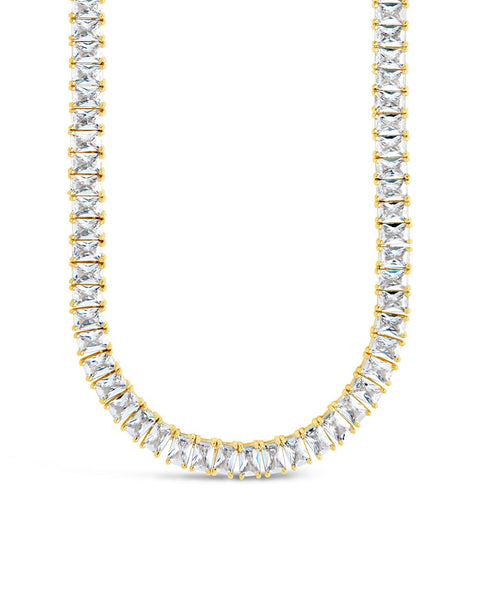 Marisol Cubic Zirconia Tennis Necklace – Sterling Forever