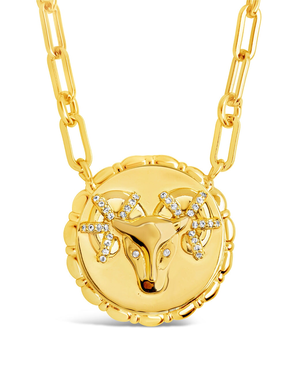 Sterling forever gold medallion on sale necklace