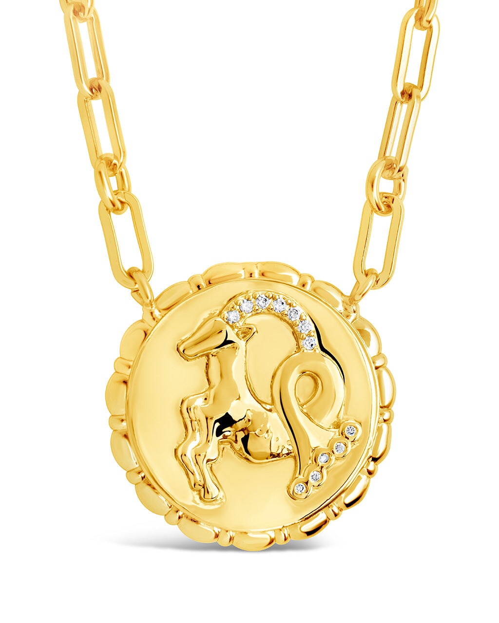 Leo Necklace | 24k Gold-Plated Zodiac Pendant | Alighieri Jewellery