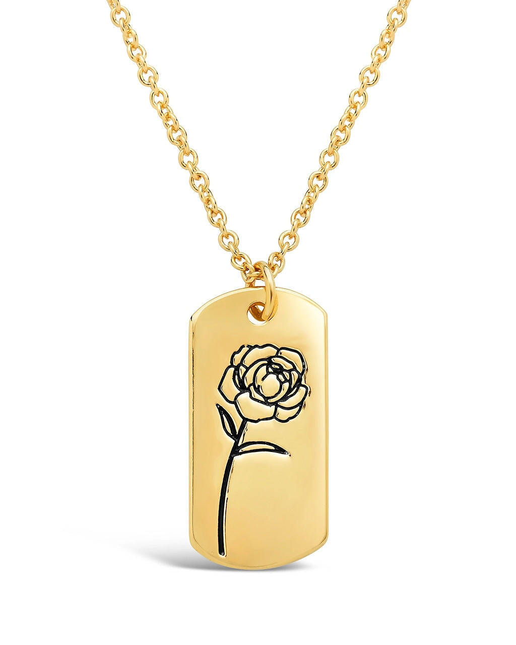 Rose pendant hot sale necklace gold