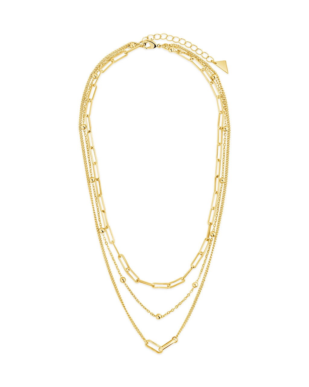 Shayla Polished Layered Chain Necklace – Sterling Forever