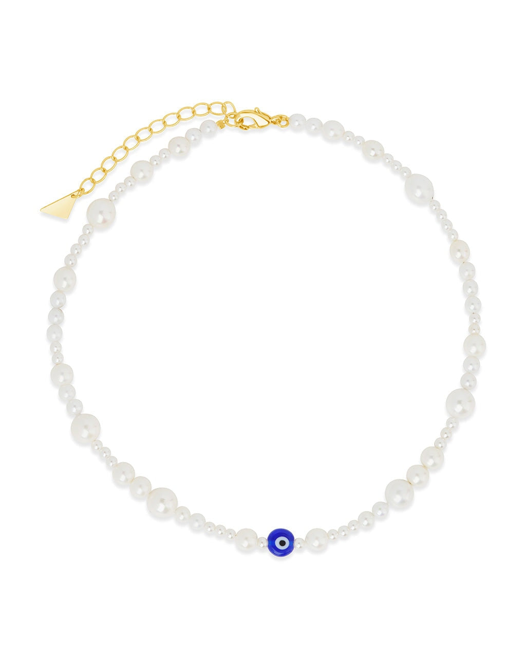 Sibyl Evil Eye & Pearl Choker Necklace Necklace Sterling Forever 