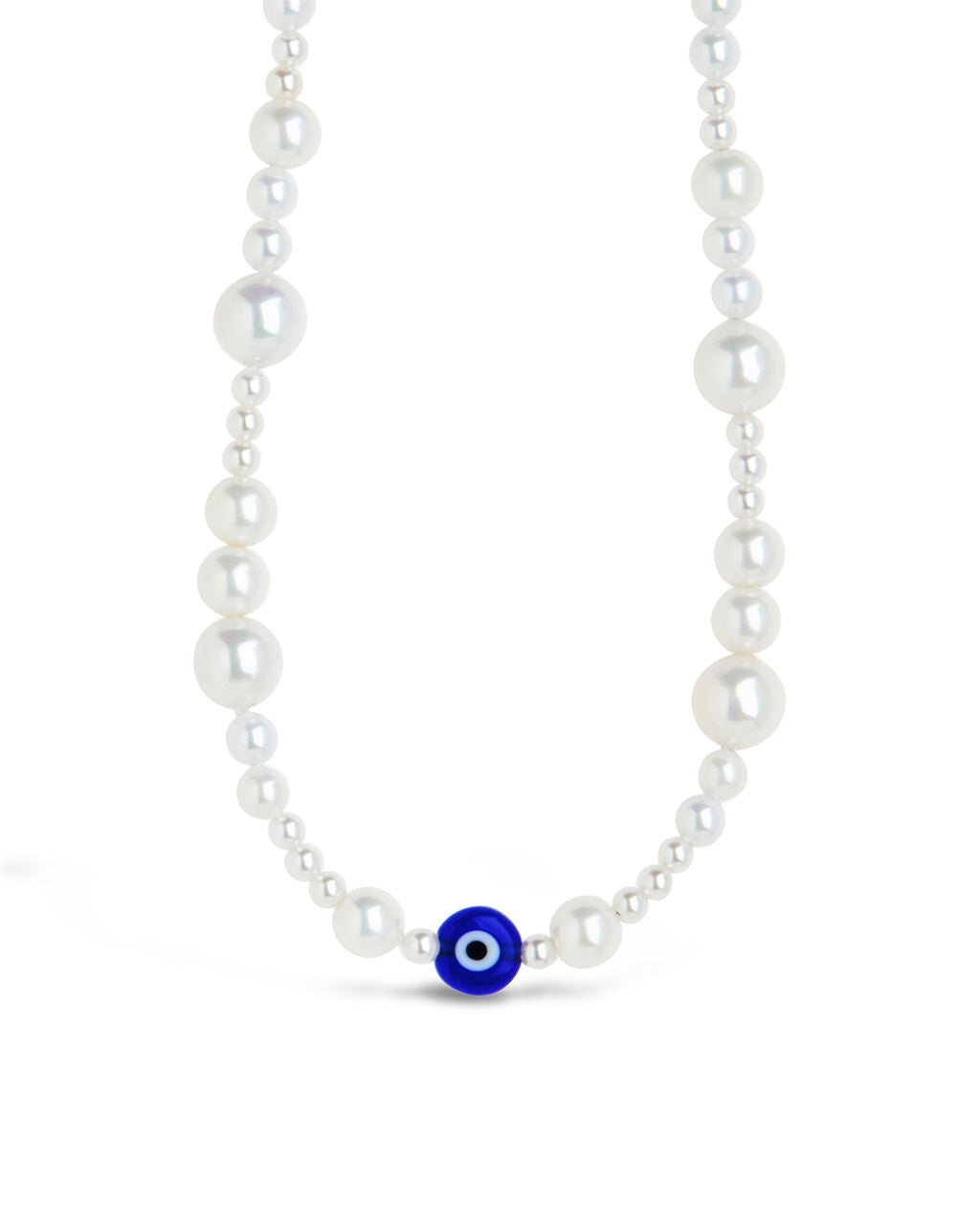 Sibyl Evil Eye & Pearl Choker Necklace Necklace Sterling Forever Gold 