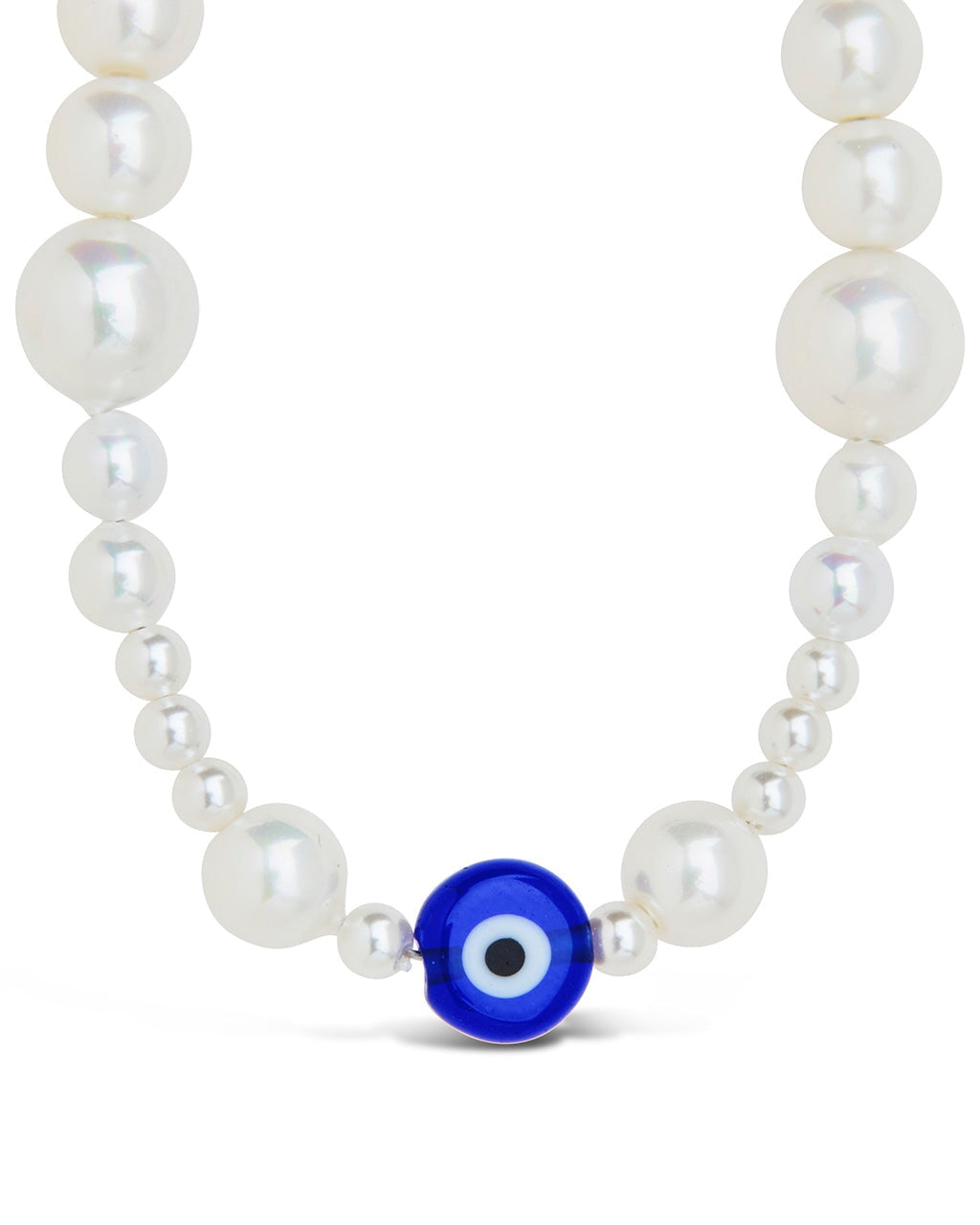 Sibyl Evil Eye & Pearl Choker Necklace Necklace Sterling Forever 