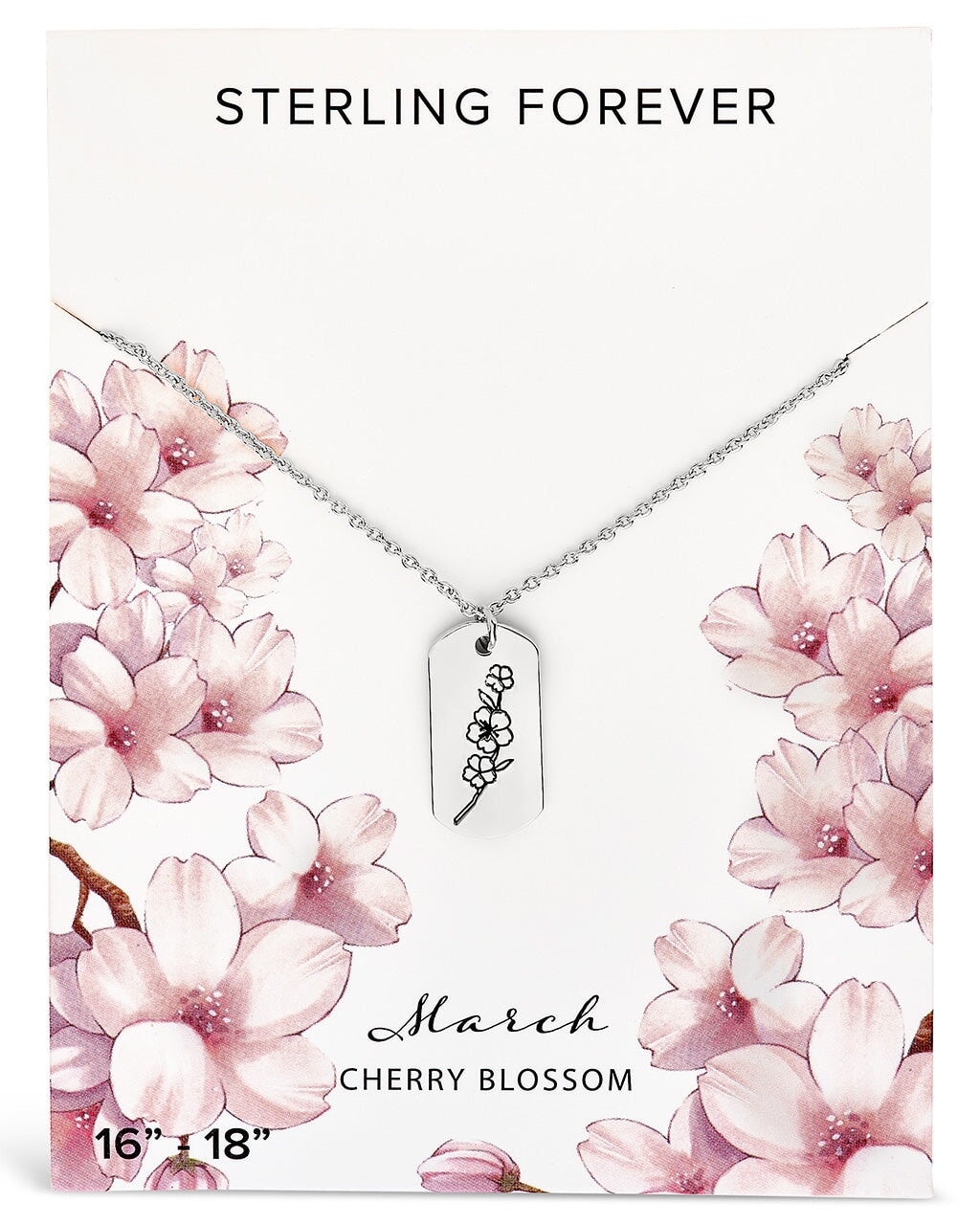 Cherry Blossom Necklace | Flower Pendant | Sakura Flower Necklace