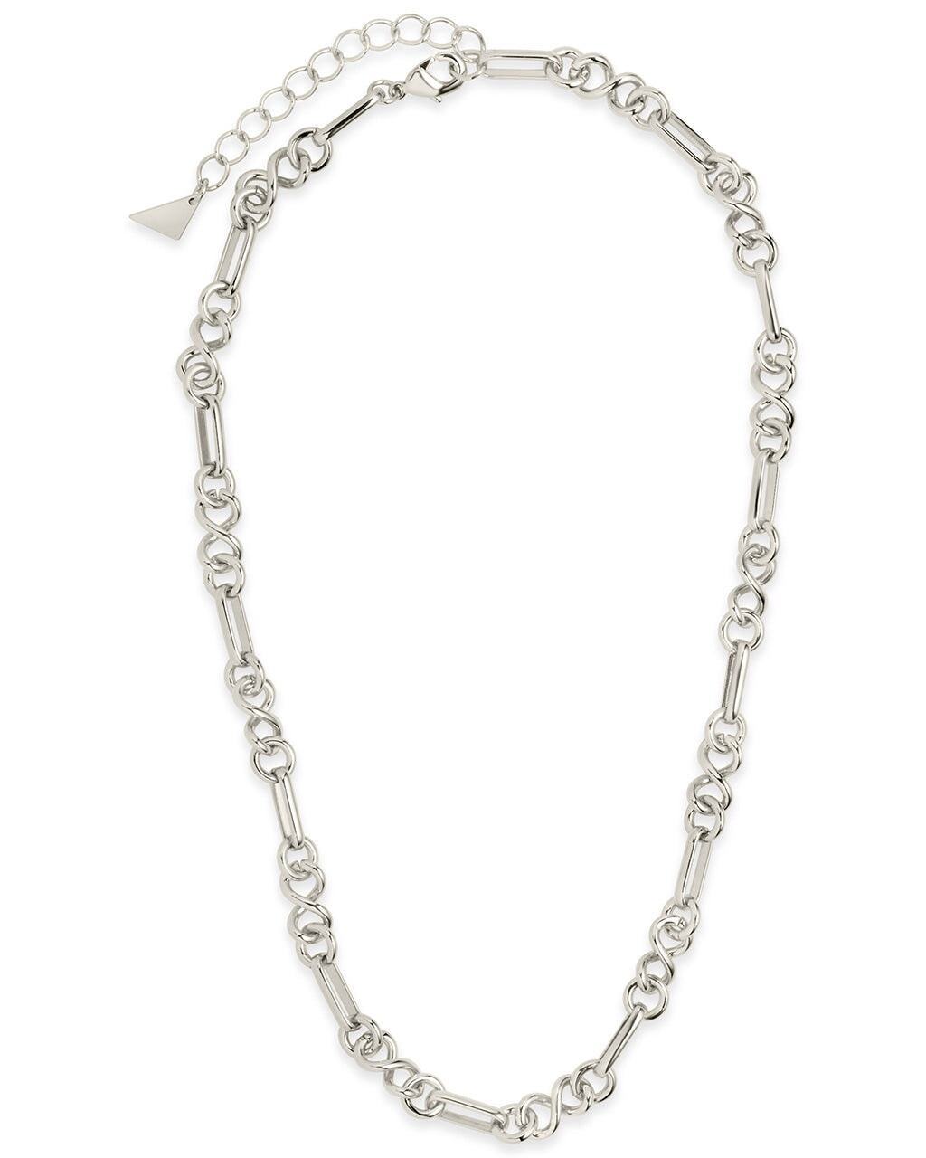 Infinity & Oval Link Chain Necklace