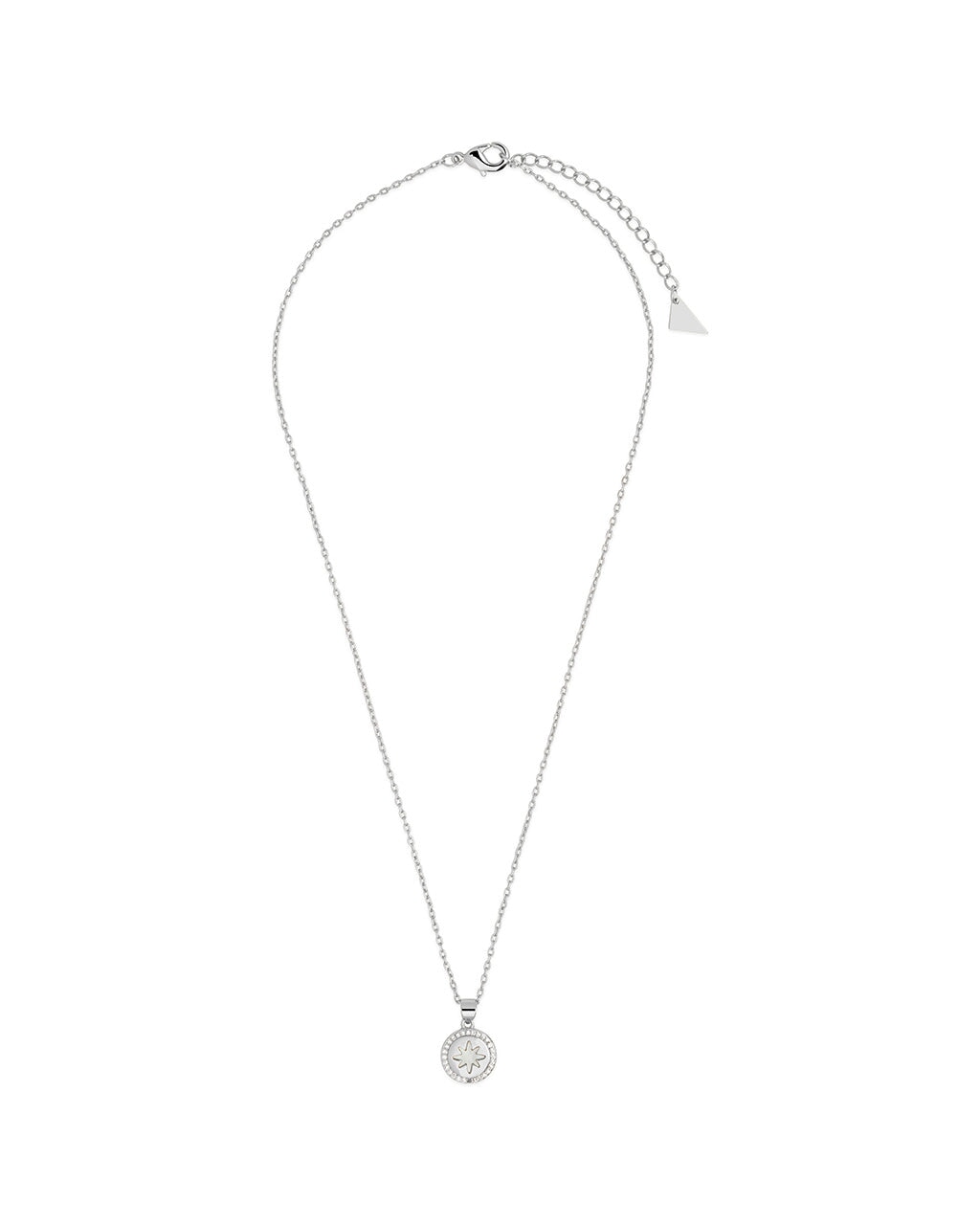 Brae CZ & Mother of Pearl Inlay Pendant Necklace – Sterling Forever