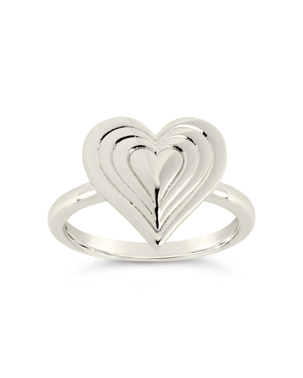 5 Sterling Silver Heart Jump Rings in 2 Sizes Open or Soldered Closed  Shiny, Antique or Black Finish 