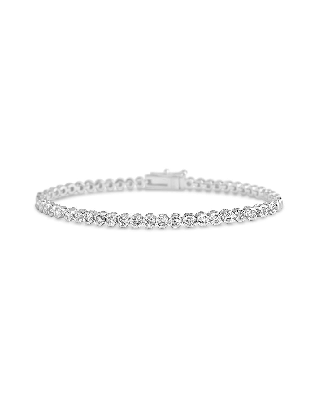 Bezel CZ Tennis Bracelet - Sterling Forever