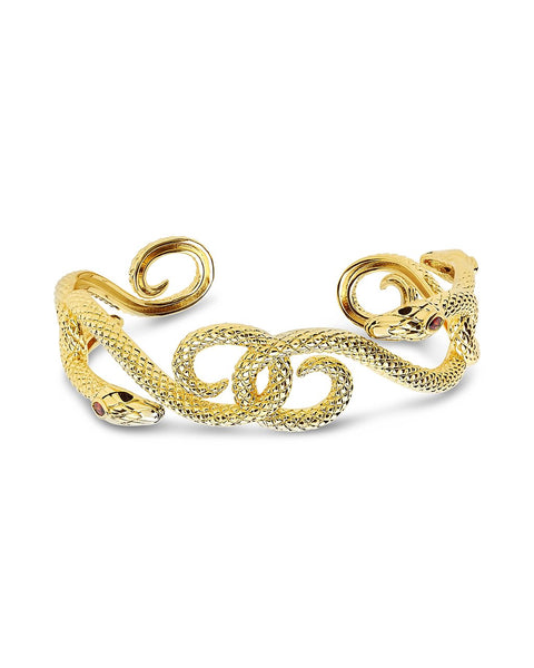 Interlocking Snake Cuff