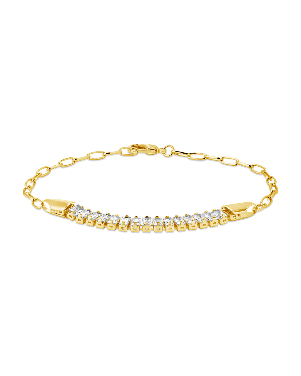 Mackenna CZ & Chain Bracelet – Sterling Forever