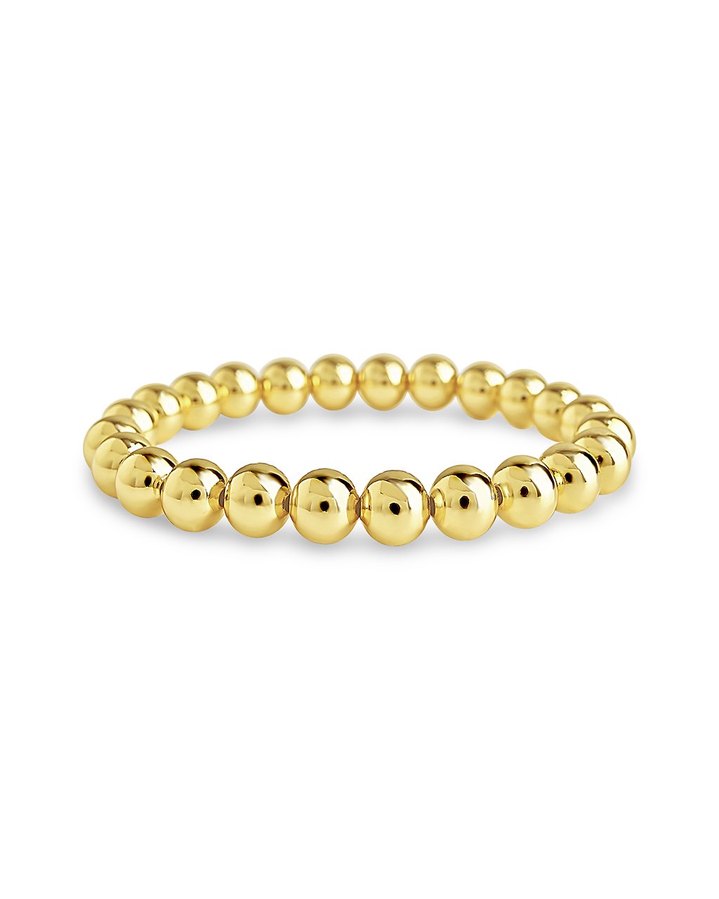 CLEARANCE! Gold Beaded Bracelets for Women, Stackable Gold Bracelets Set  for Women Men 14K Real Gold Plated Stretch Bead Ball Bracelet with Letter  Pendant 
