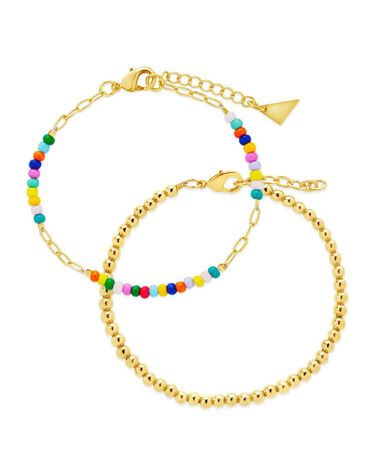 Sterling Forever Devyn Beaded Bracelet