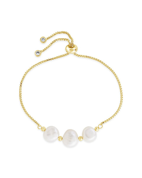 Triple Pearl Slider Bracelet – Sterling Forever