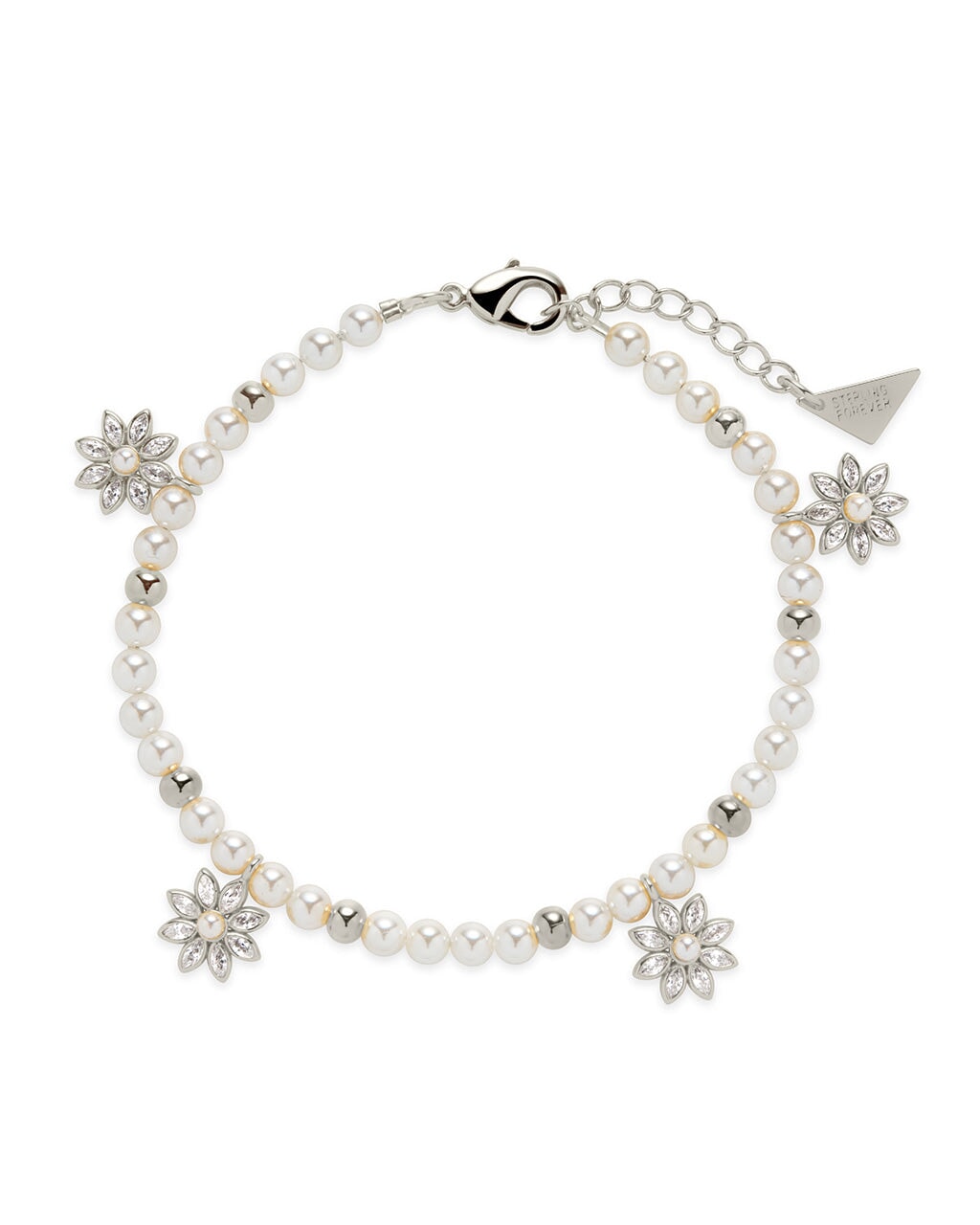 Bliss Bridal - White Pearl Charm Bracelet | got sparkles